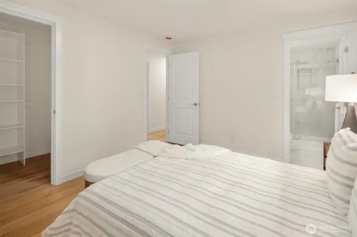 Walk-in closet with built-ins