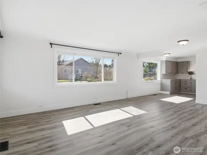 Bright light throughout