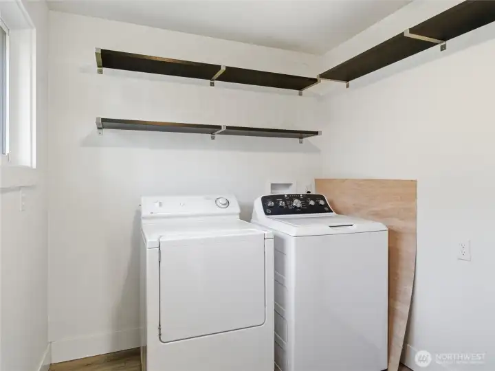 Washer and dryer included