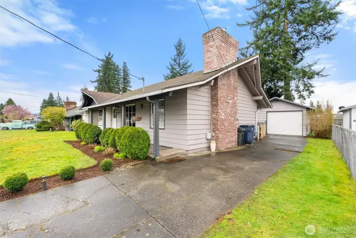 Long driveway provides ample off-street parking and easy access to the detached garage.  Perfect location for Boat or RV parking.