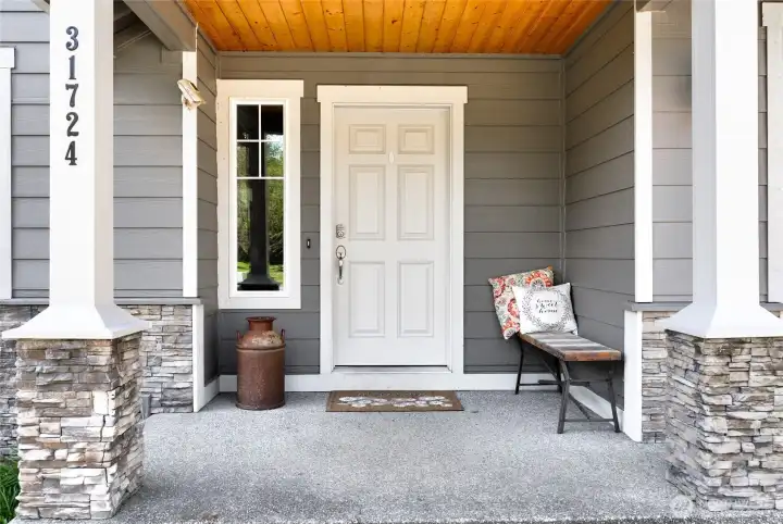 welcoming front porch