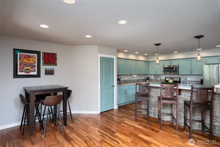 breakfast nook and pantry