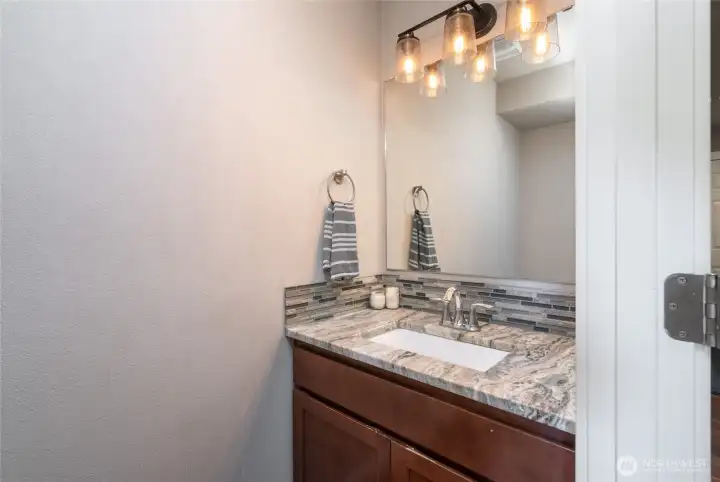 powder room on main floor