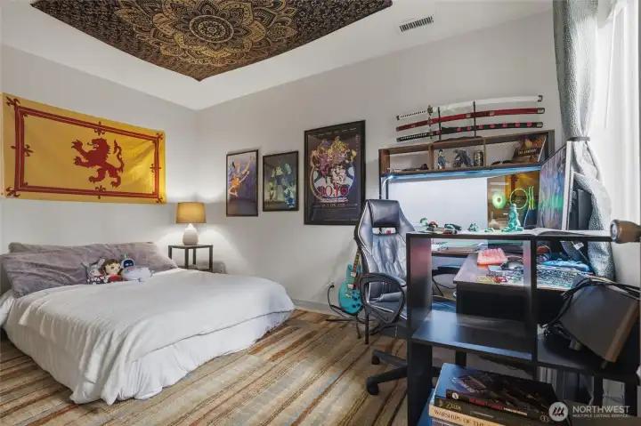 Lower level bedroom or flex space.