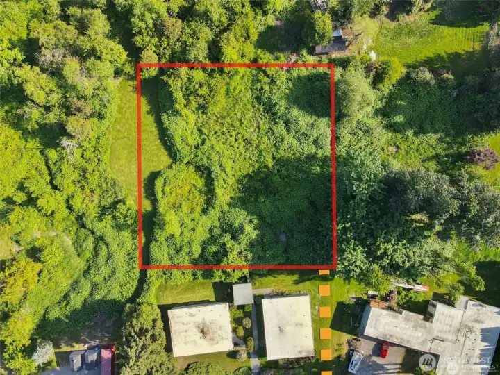 Property is behind neighboring property