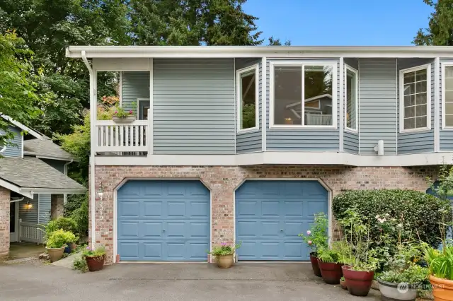 Your eyes do not deceive you; this is a two-car garage!