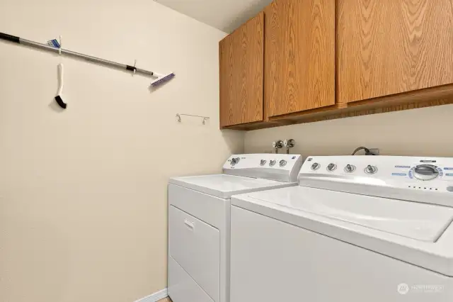 Laundry room on lower level.