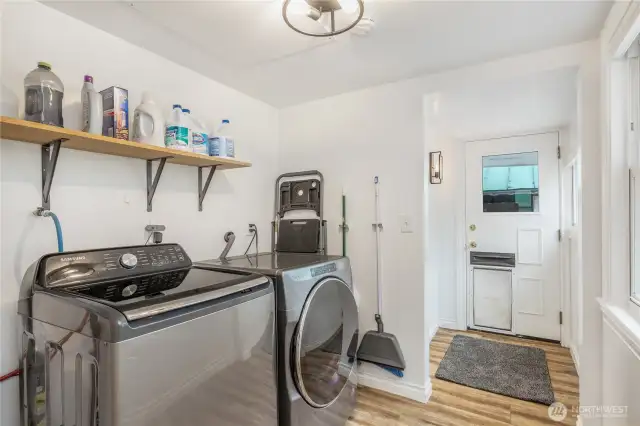 Main floor laundry area.