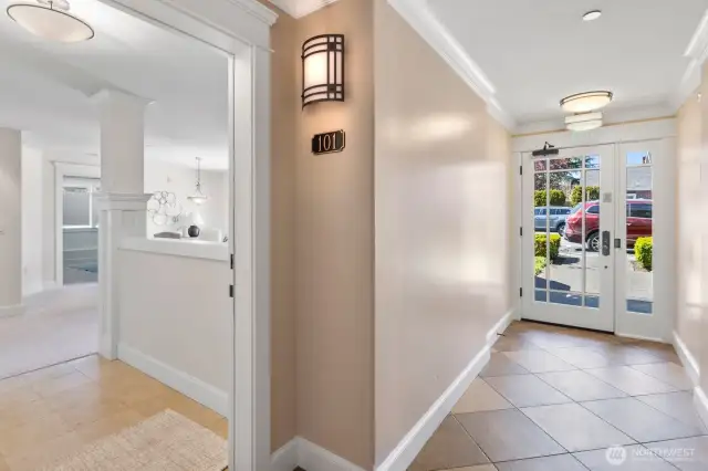 Easy access to your front door or the garage.
