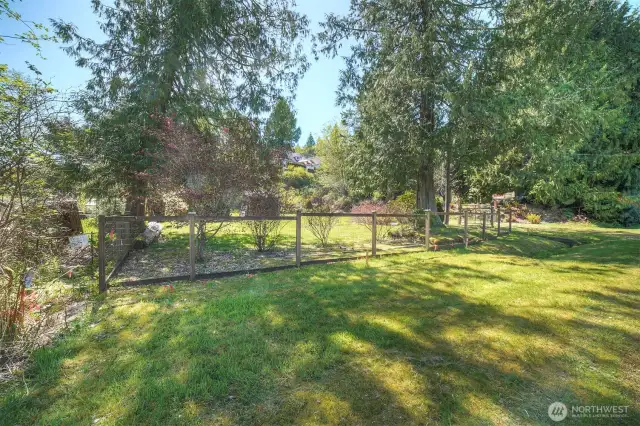 The .456 acre lot is fenced. Some sections of fencing may be set back from actual property lines.
