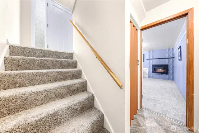 Stairway to lower level