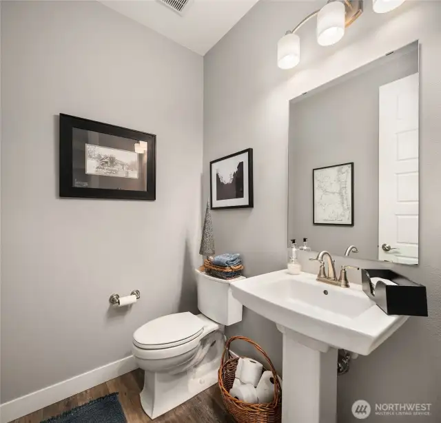 Classic powder room on the main