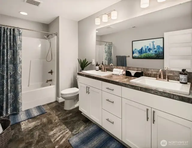 Classic Main bath on upper floor is lovely