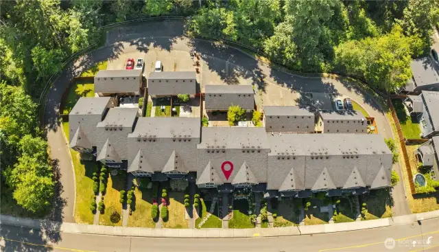 One of the nicest sized courtyards in the community!
