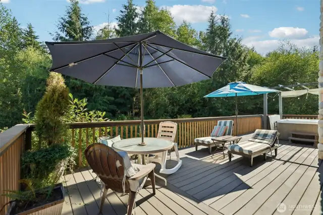 The perfect setting for enjoying the sunshine or a quiet place to start your day.