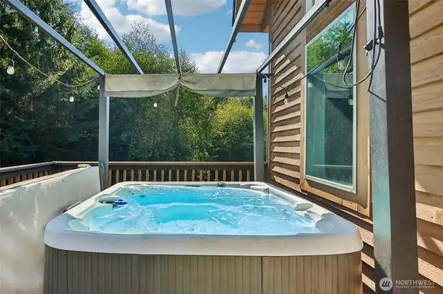 Nothing like spending the evening looking up at the stars from your hot tub!