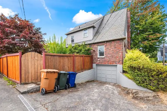 Attached garage