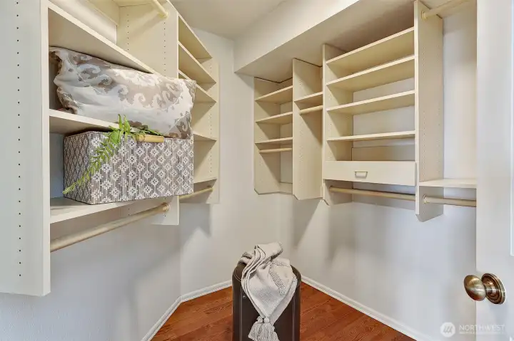 Primary walk-in closet