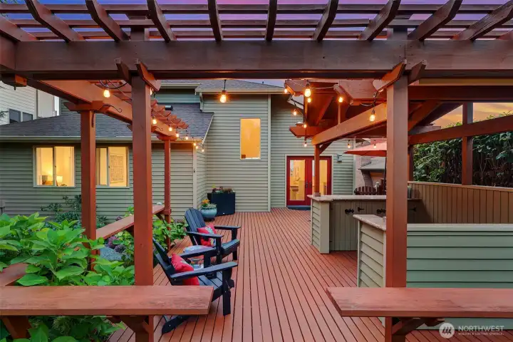 Backyard deck