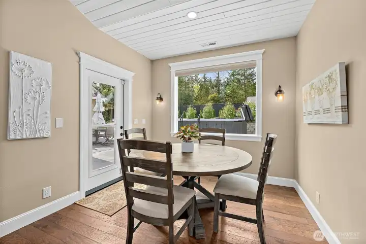 Informal dining leading to Patio