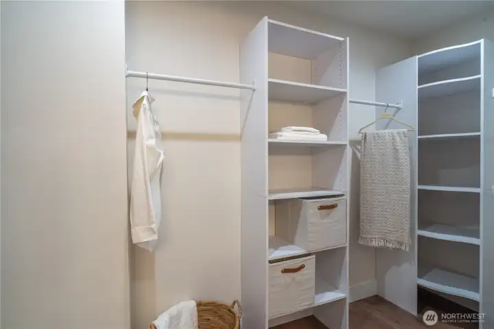Primary walk in closet