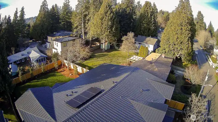 Solar Panel and Metal Roof