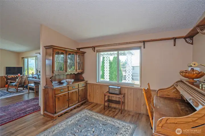 Warm, welcoming dining space for everyday meals and special occasions