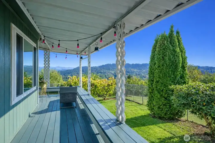 Spacious covered porch perfect for all-season entertaining.