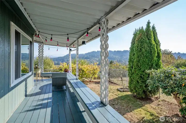 Spacious covered porch perfect for all-season entertaining.