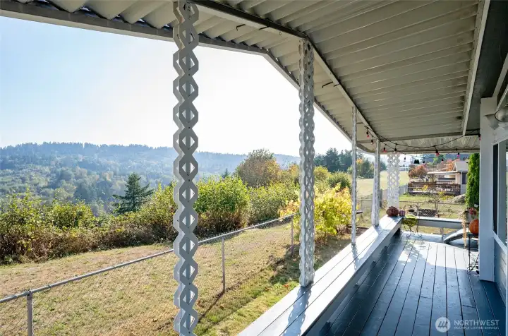 Enjoy the impressive view from your covered deck!