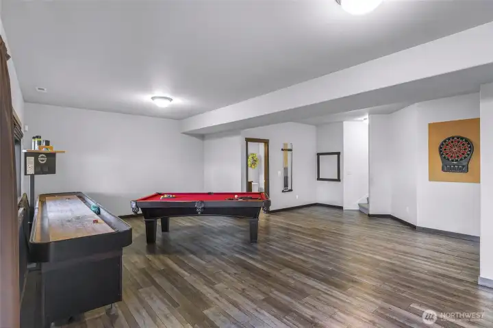 Shuffle board and pool table STAY!