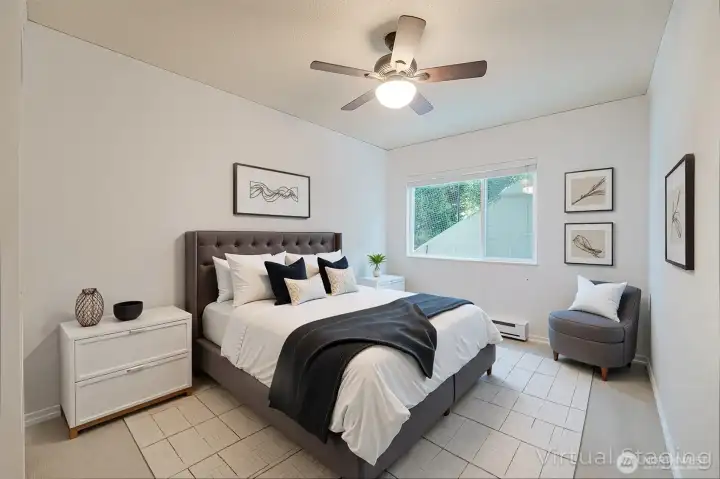 2nd bedroom with virtual staging