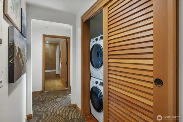 Laundry and coat closet