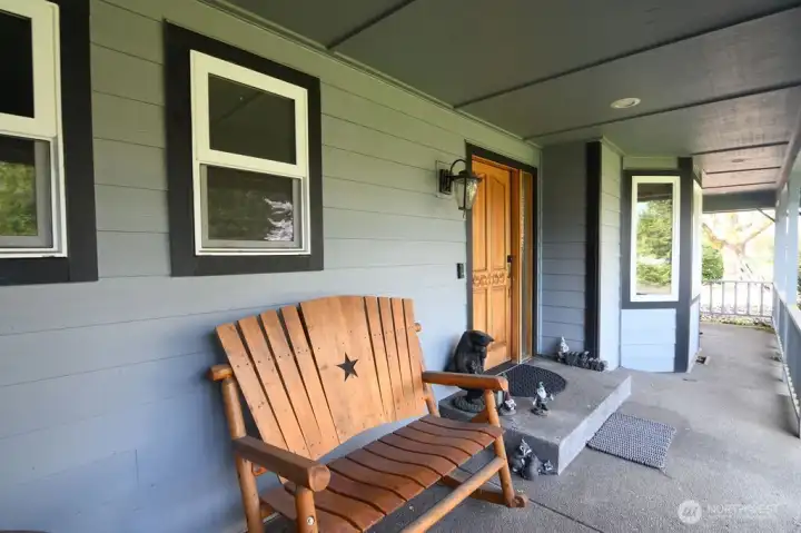 Large wrap around covered front porch.