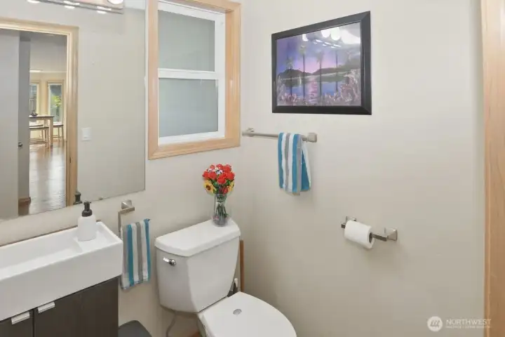 Main floor bathroom.