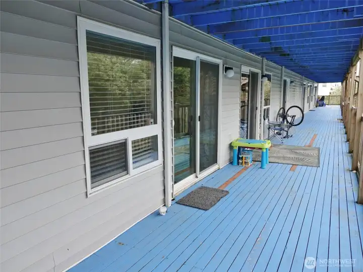 Unit #106 ~ step out onto the Deck.
