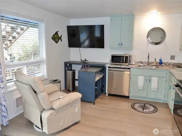 Dining Area and Kitchen.