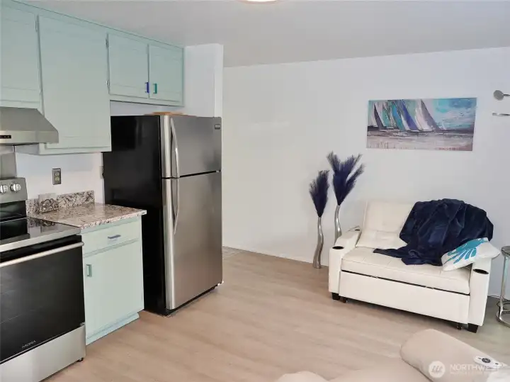 Kitchen/ Living Area.