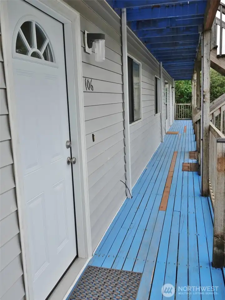 Front Entry into #106.