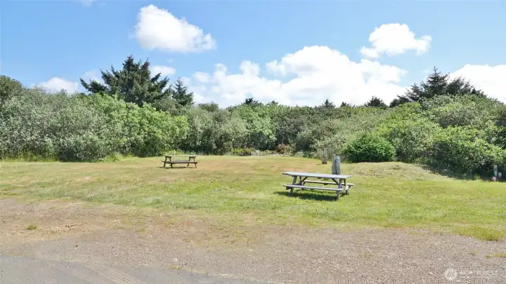Cleared area in front for the residents to enjoy.