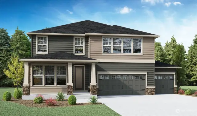 Photo rendering is representational. Actual home is under construction and finishes, elevation, and paint colors may vary. See site agent for details.