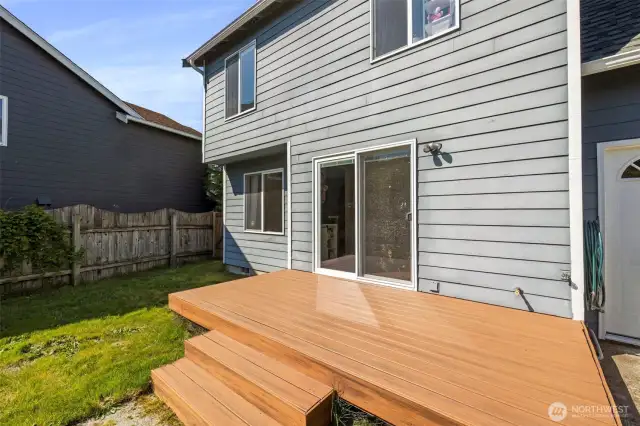 Almost new trex deck.