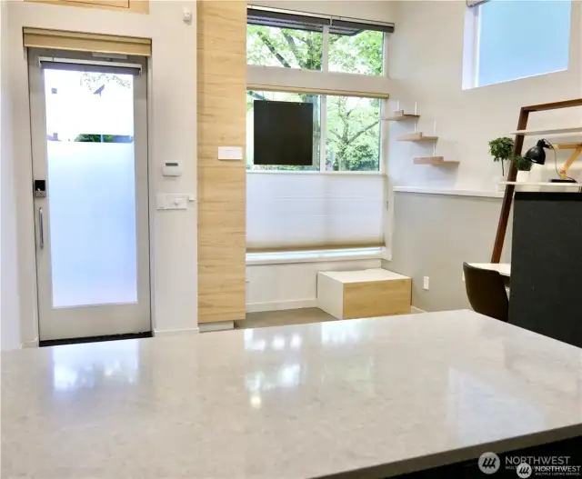 Main floor retail space, art gallery, hair salon, yoga, etc.