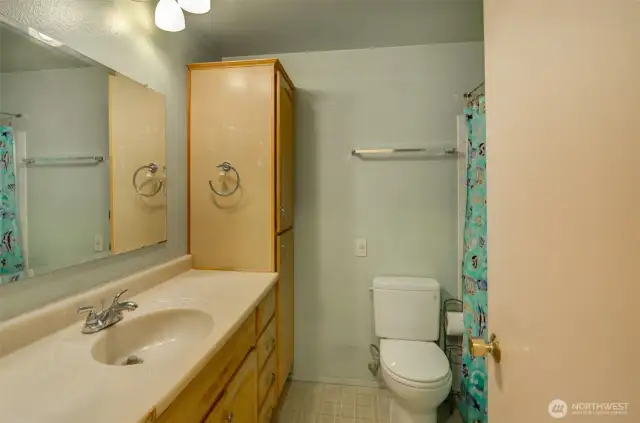 Main Bath on upper level