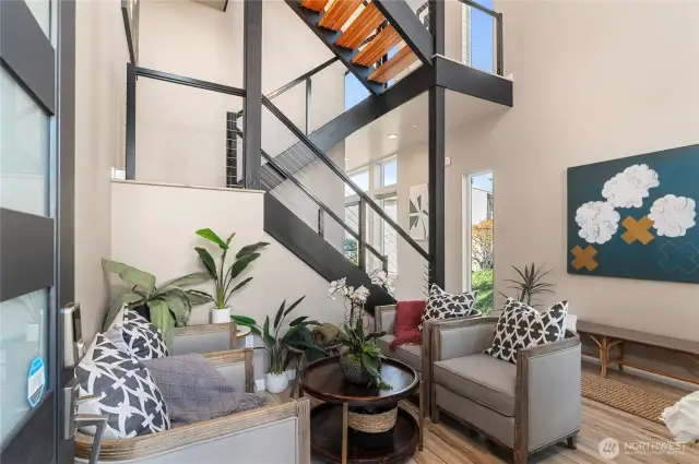 Beautiful entry on the main level.