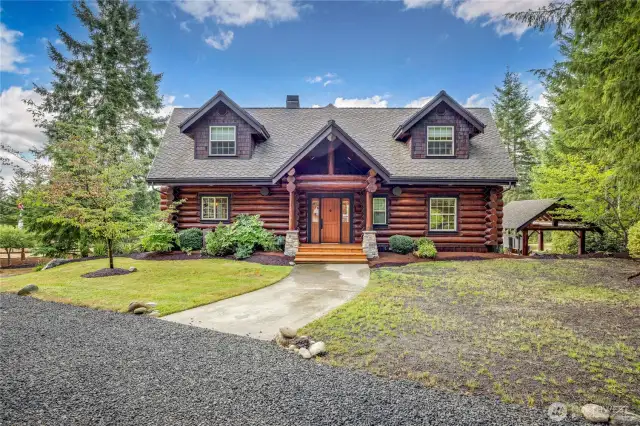 Main Entrance w/covered porch.