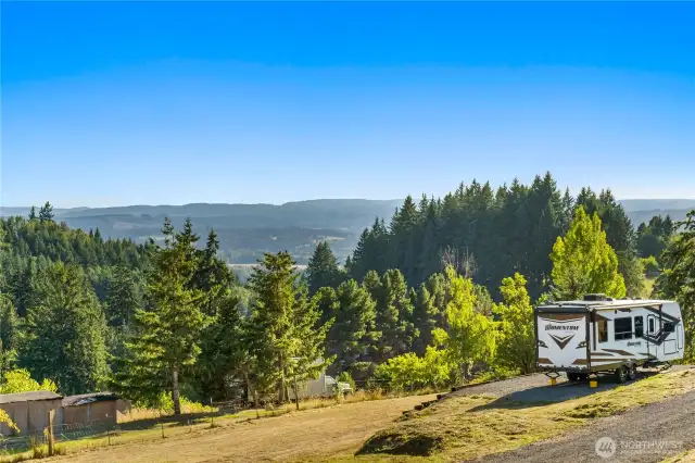 View from Patio & House