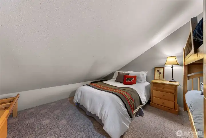 2nd Bedroom on the main floor is set up as a bunk room