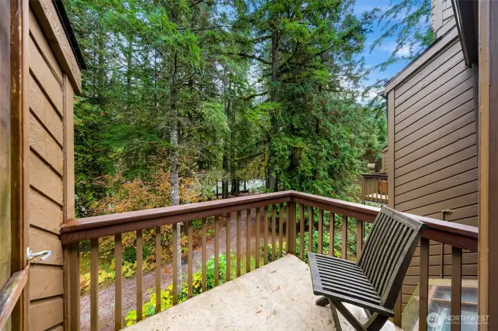 Step outside onto your back deck with direct views of the Nooksack River. The sounds are just as enchanting as the sights.