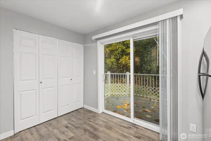 Take your meals outdoors and savor al fresco dining on the deck, ideal for relaxing evenings or weekend gatherings.